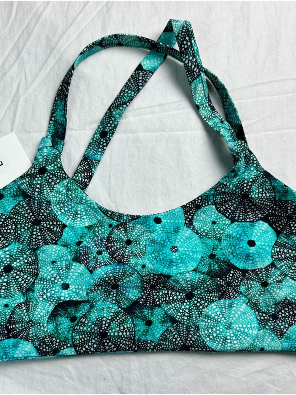 ✨🌊 Fused Hawaii Sea Urchin Print Bikini Top Size L NWT 8888-2 🌊✨ - Picture 2 of 6